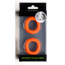 Sport Fucker Lot de 2 Cockrings Ready Rings Orange